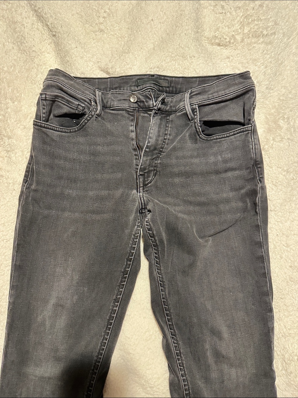 Joe's Jeans Slim Straight Washed Grey Men's Jeans